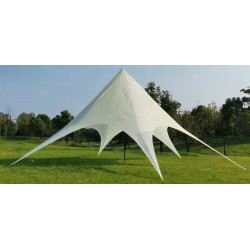 Carpa en Forma de Estrella Crema