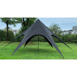 Carpa en Forma de Estrella Negro