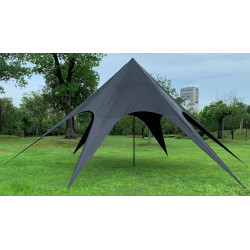 Carpa en Forma de Estrella Negro