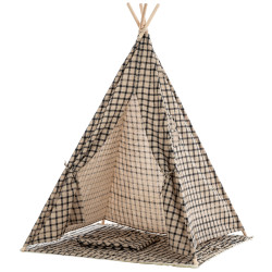 Tipi Infantil Esna Negro a cuadros