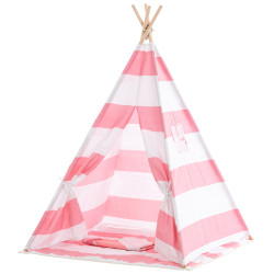 Tipi Infantil Esna Rosado a rayas