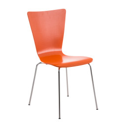 Silla Apilable Aaron Naranja