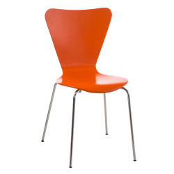 Silla de Visita Apilable Calisto Naranja