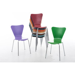 Silla de Visita Apilable Calisto Azul claro