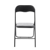 Silla plegable Felix Negro/negro