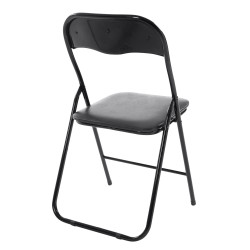 Silla plegable Felix Negro/negro