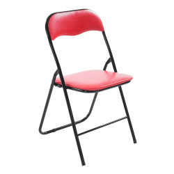 Silla plegable Felix Rojo/negro