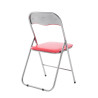 Silla plegable Felix Rojo/plateado