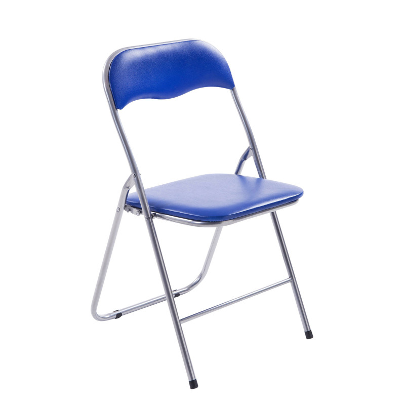 Silla plegable Felix Azul/plateado