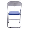 Silla plegable Felix Azul/plateado