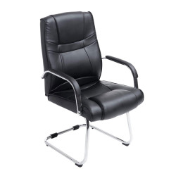 Silla Cantiléver XXL Attila Negro