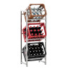 Estantería para cajas Lennert M,Acero inoxidable