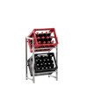 Estantería para cajas Lennert S,Acero inoxidable