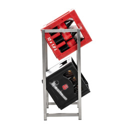 Estantería para cajas Lennert S,Acero inoxidable
