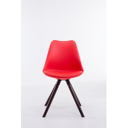 Silla visita Toulouse Rund Rojo,Cappuccino