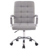 Silla De Escritorio Deli Pro En Tela Gris
