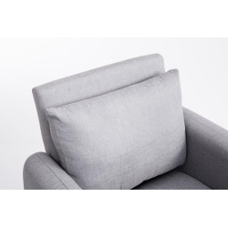 Sillón De Salón Tilgard  En Tela Gris