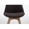 Silla De Comedor Borneo V2 En Tela Gris oscuro,Natural