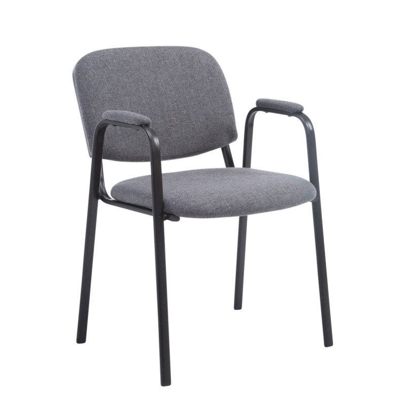 Silla de Confidente Ken Pro en Tela Gris
