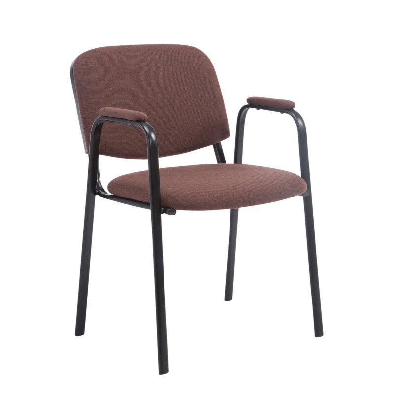 Silla de Confidente Ken Pro en Tela Marrón