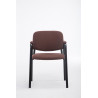 Silla de Confidente Ken Pro en Tela Marrón