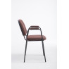 Silla de Confidente Ken Pro en Tela Marrón