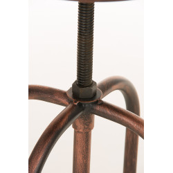 Taburete Industrial Pino Bronce