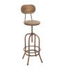 Taburete Industrial Pino Bronce