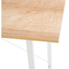 Escritorio Poe De Madera De Caoba Natural