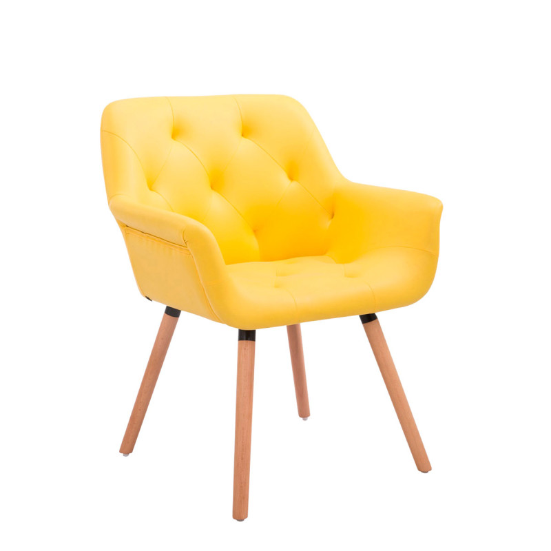 Silla de Comedor Cassidy Amarillo,Natural