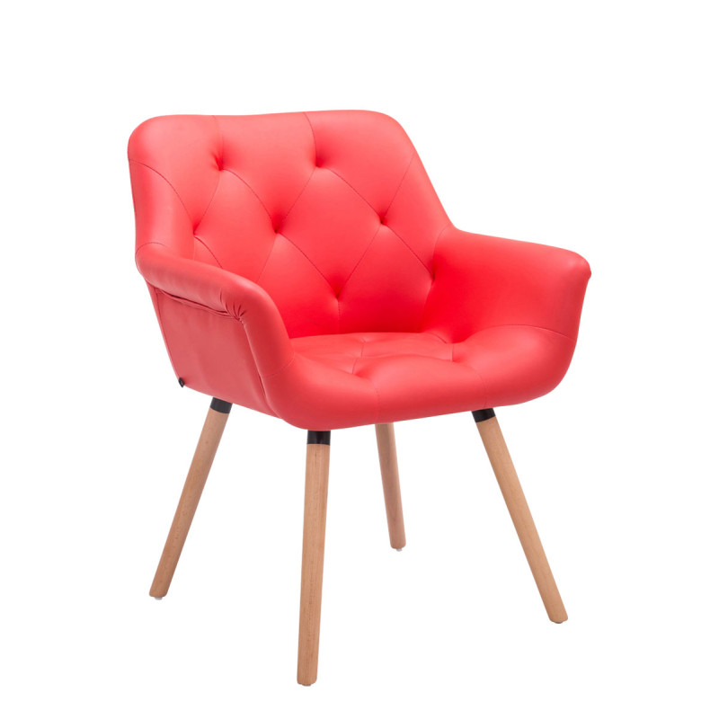 Silla de Comedor Cassidy Rojo,Natural