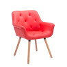 Silla de Comedor Cassidy Rojo,Natural