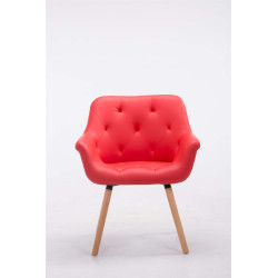 Silla de Comedor Cassidy Rojo,Natural