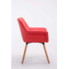 Silla de Comedor Cassidy Rojo,Natural