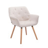 Silla De Comedor Cassidy En Tela Beige,Natural