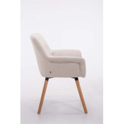 Silla De Comedor Cassidy En Tela Beige,Natural