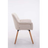 Silla De Comedor Cassidy En Tela Beige,Natural