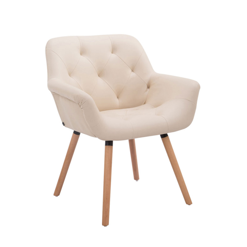 Silla De Comedor Cassidy En Tela Crema,Natural
