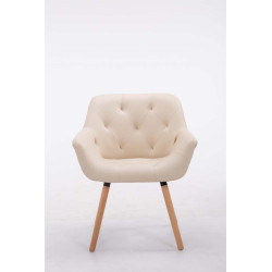 Silla De Comedor Cassidy En Tela Crema,Natural