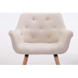 Silla De Comedor Cassidy En Tela Crema,Natural