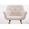 Silla De Comedor Cassidy En Tela Crema,Natural