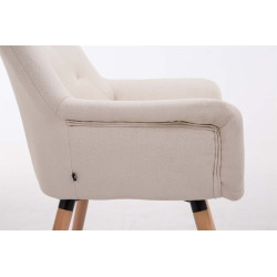 Silla De Comedor Cassidy En Tela Crema,Natural