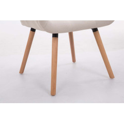 Silla De Comedor Cassidy En Tela Crema,Natural