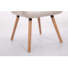 Silla De Comedor Cassidy En Tela Crema,Natural