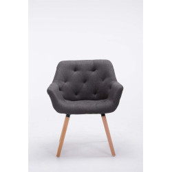 Silla De Comedor Cassidy En Tela Gris oscuro,Natural