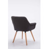 Silla De Comedor Cassidy En Tela Gris oscuro,Natural