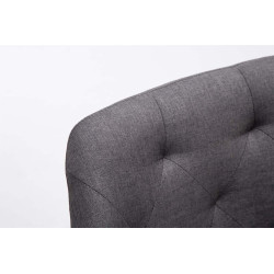 Silla De Comedor Cassidy En Tela Gris oscuro,Natural