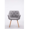 Silla De Comedor Cassidy En Tela Gris,Natural