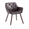 Silla de Comedor Cassidy Marrón,Nogal