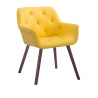 Silla de Comedor Cassidy Amarillo,Nogal